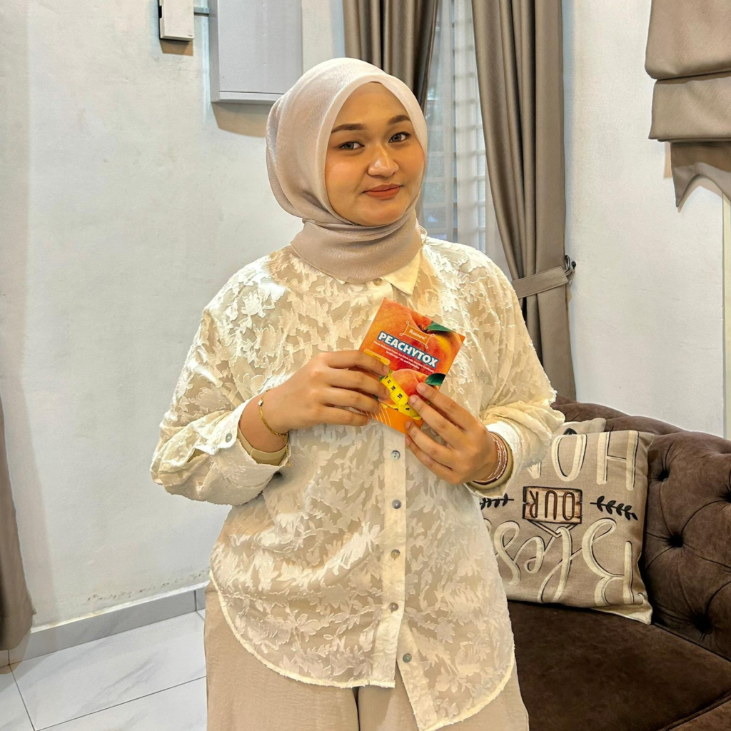 Peachytox - Minuman detox & probiotic perisa peach yang menyegarkan (5) Peachytox Minuman Detox & Probiotic Perisa Peach | Razowa (5)